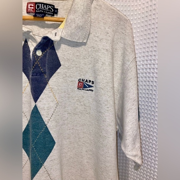 2/49$ Men’s 90’s‎ Vintage Chaps Ralph Lauren 100% cotton polo size XL - Picture 3 of 9